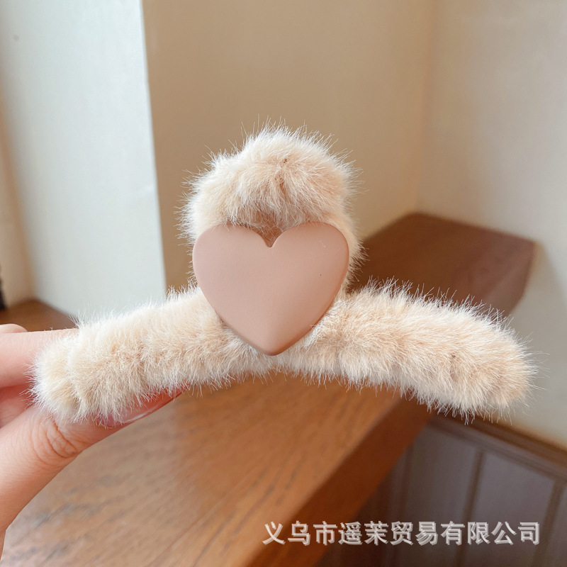 咖色磨砂抓夹女2025年新款发夹后脑勺大号发量多鲨鱼夹子发卡头饰|undefined