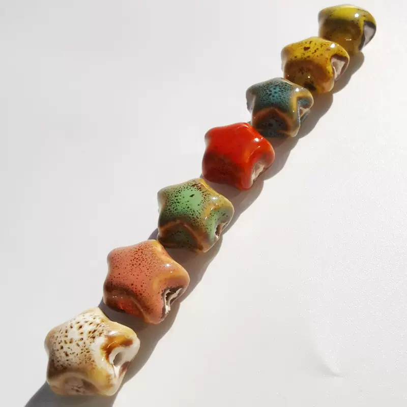 陶瓷异形珠DIY饰品配件散珠手链项链耳饰项链材料包手工串珠编织