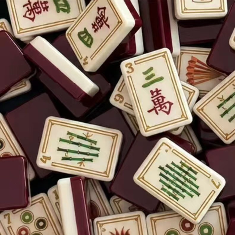 Supply of foreign trade mahjong (available for shipment) Red Turtle American-style mahjong, American mahjong, acrylic double-layer