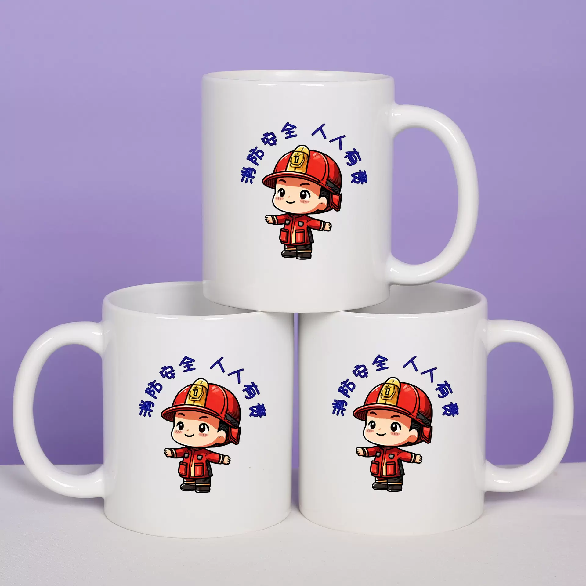 厂家现货批发定制宣传logo印刷图案简约广告礼品11oz马克杯陶瓷杯