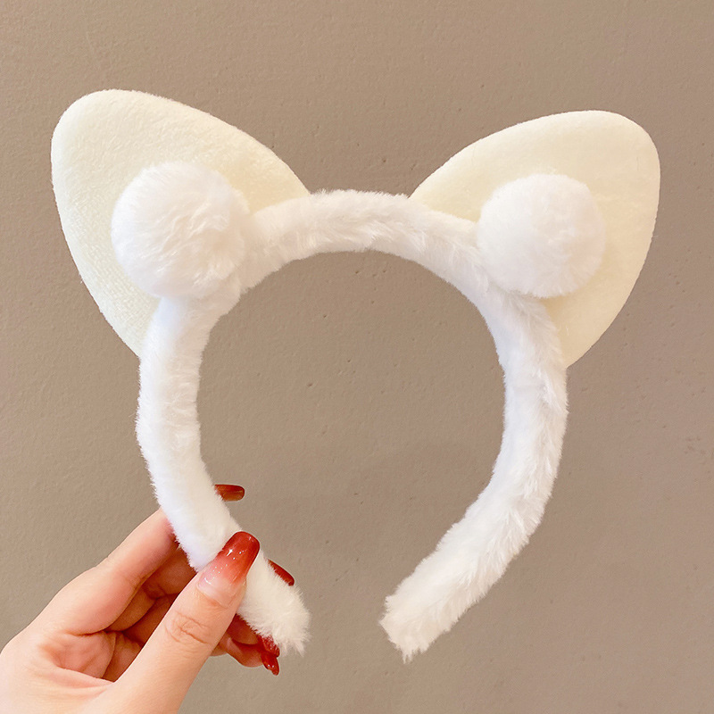plush cat ears headband