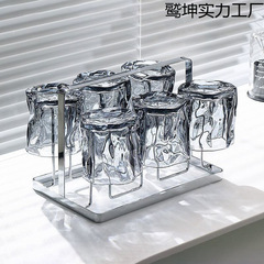 北欧高級ガラスコップ家庭用水筒セット