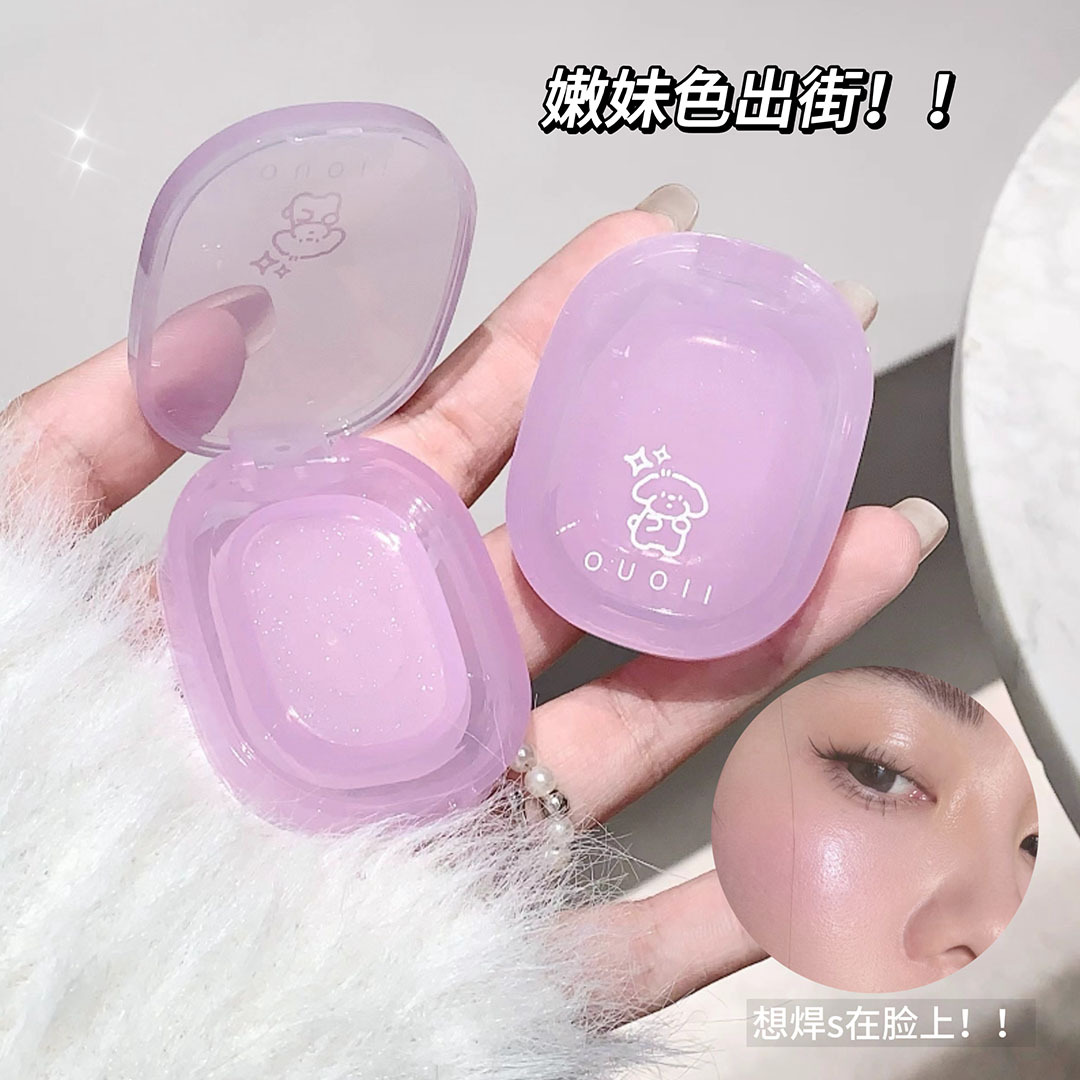 OUOII cachorro cielo estrellado blush natural barata blanqueamiento blush disco de maquillaje transfronterizo al por mayor