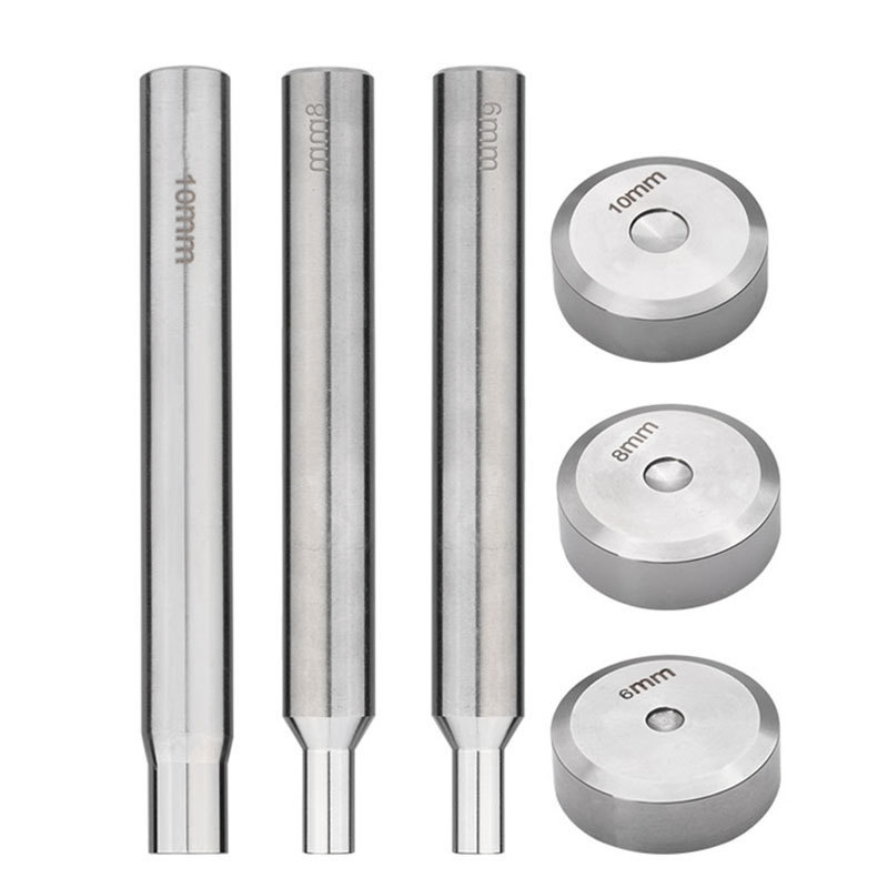 双面铆钉冲安装工具不锈钢撞钉杆铆钉冲 手敲撞钉杆DIY皮革圆冲