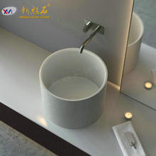 来图定制创新仿大理石操作台洗手盆水池diy风圆形水泥洗手池圆盆