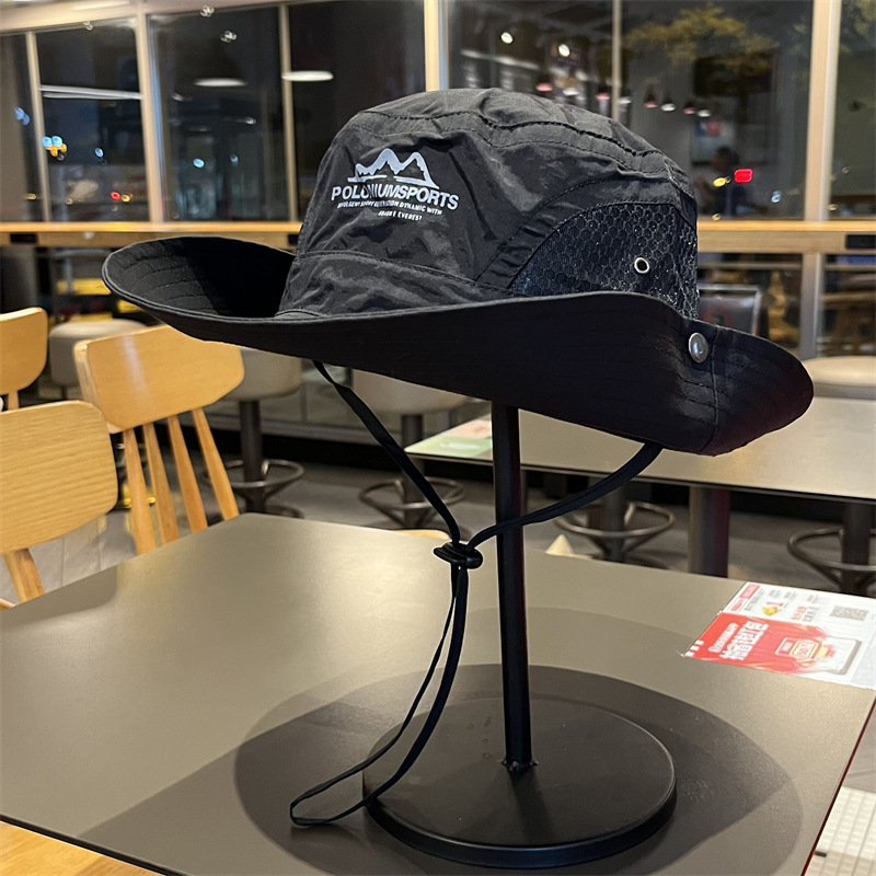 Protection Fisherman For Women, Summer Outdoor Hiking Sunshade Fishing Camping Western Breathable Denim Sun Hat_voghion.com