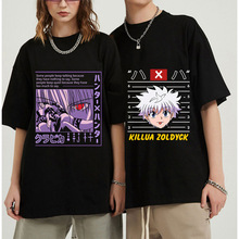 精梳纯棉 日漫Hunter X Hunter Killua ZoldyckT恤接头潮流情侣装