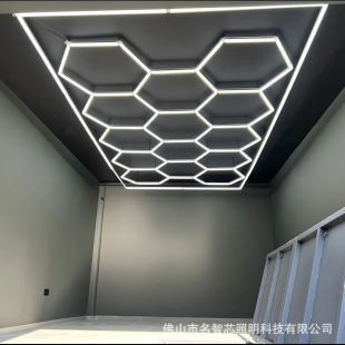 Anti-Glare Honeycomb Light Cross-Border Waterproof and Dustproof Car Wash Room Car Beauty Shop Special High-Brightness Led Light with 14 Holes