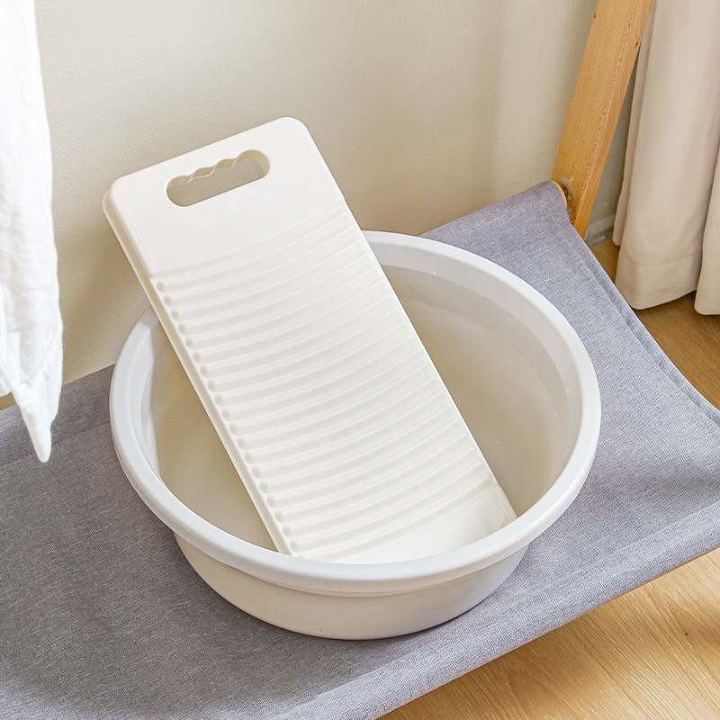 洗濯板 家庭用 学生寮 洗濯板 靴下 タオル 実用的 PPプラスチック 石鹸入れ付き洗濯板|undefined