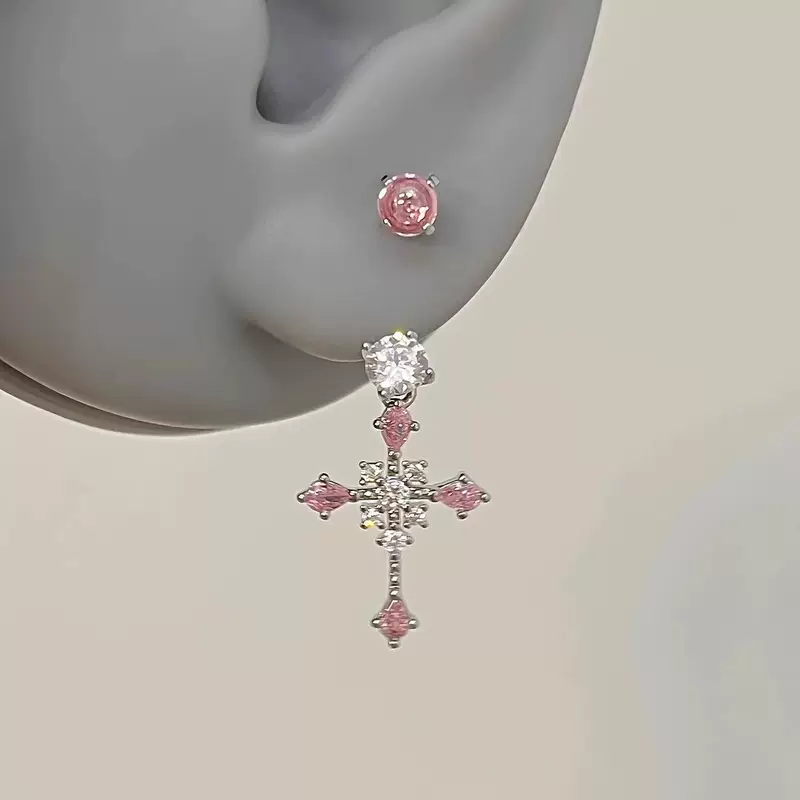 Подвесные серьги, универсальный маленький дизайн, пара подковообразных петель «ледяной персик», вес 0,01 кг