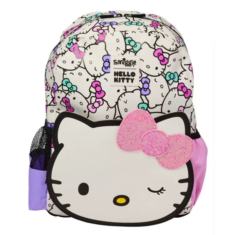 Australia Smiggle caricatura mochila de tamaño medio jardín de infantes mochila de hombro 3D con sombrero de caricatura