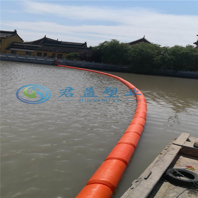 供应聚乙烯湖面400*1000拦截垃圾浮体 划分区域浮体