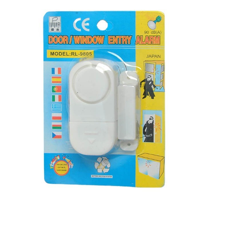窗磁门窗防盗报警器声响质好供稳赠品店铺引流柔来9805门磁含电池