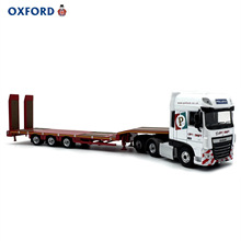 OXFORD牛津1/76DAF-XF装载拖车欧6卡车汽车模型合金小车收藏仿真