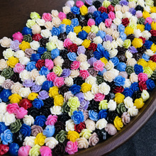 仿珊瑚（贝壳粉压制）花球中孔手工串珠材料 批发珍珠珠子