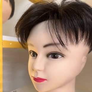Full Hand Needle Men's Wig Real Hair Silk Hand Woven Ultra-thin Lightweight Breathable Invisible Simulation Scalp Traceless Reissue