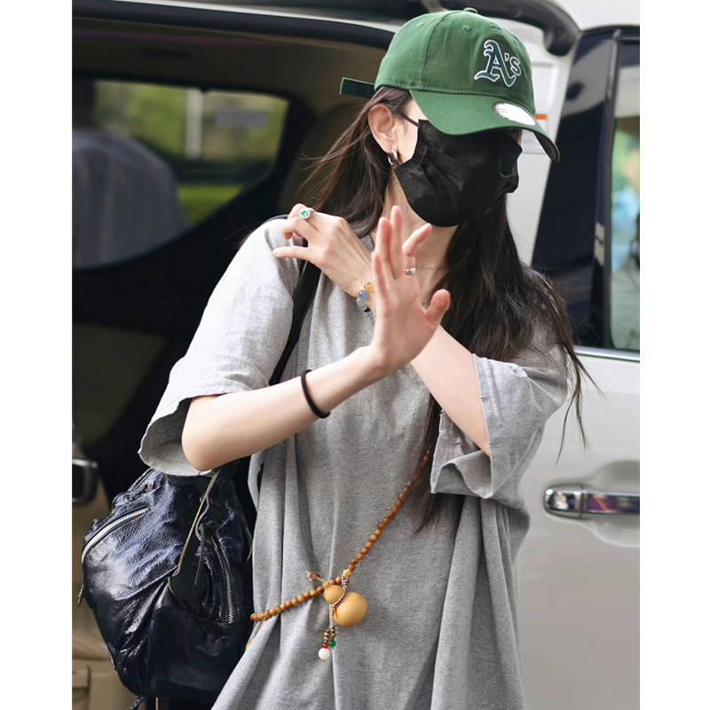 新中式葫芦斜挎链绿檀木串珠长款项链国风手机挂链女背链|undefined