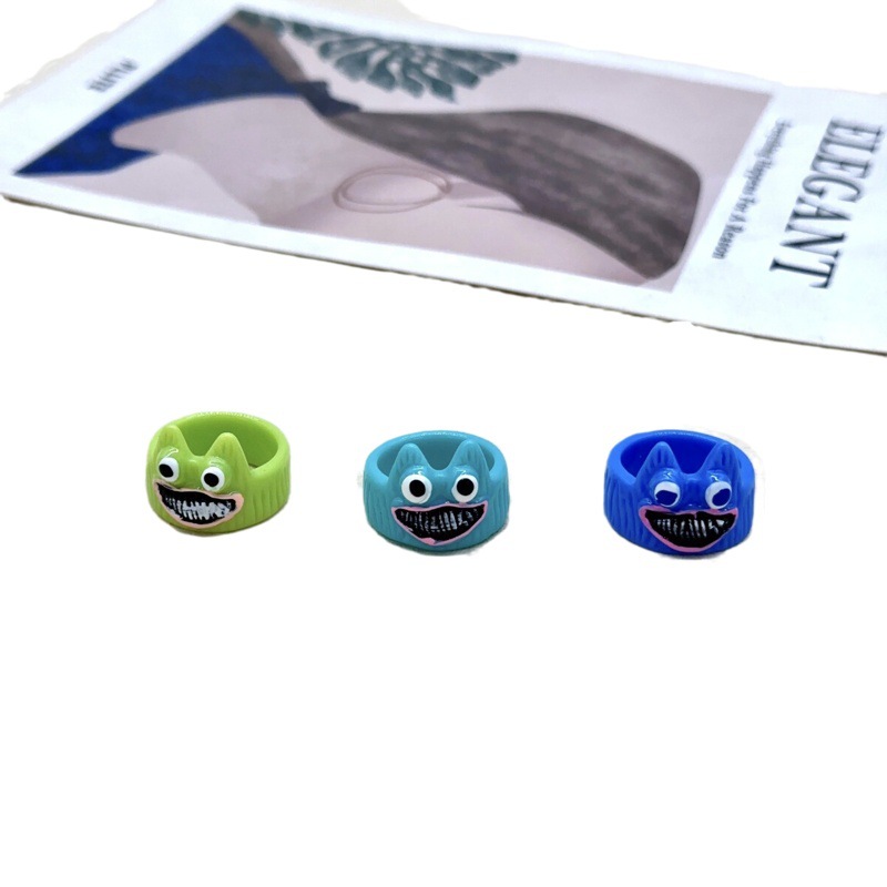 Transfronteriza nueva venta caliente creativo personalizado de dibujos animados Pequeño Diablo resina anillo vacaciones diversión divertida joyería decorativa