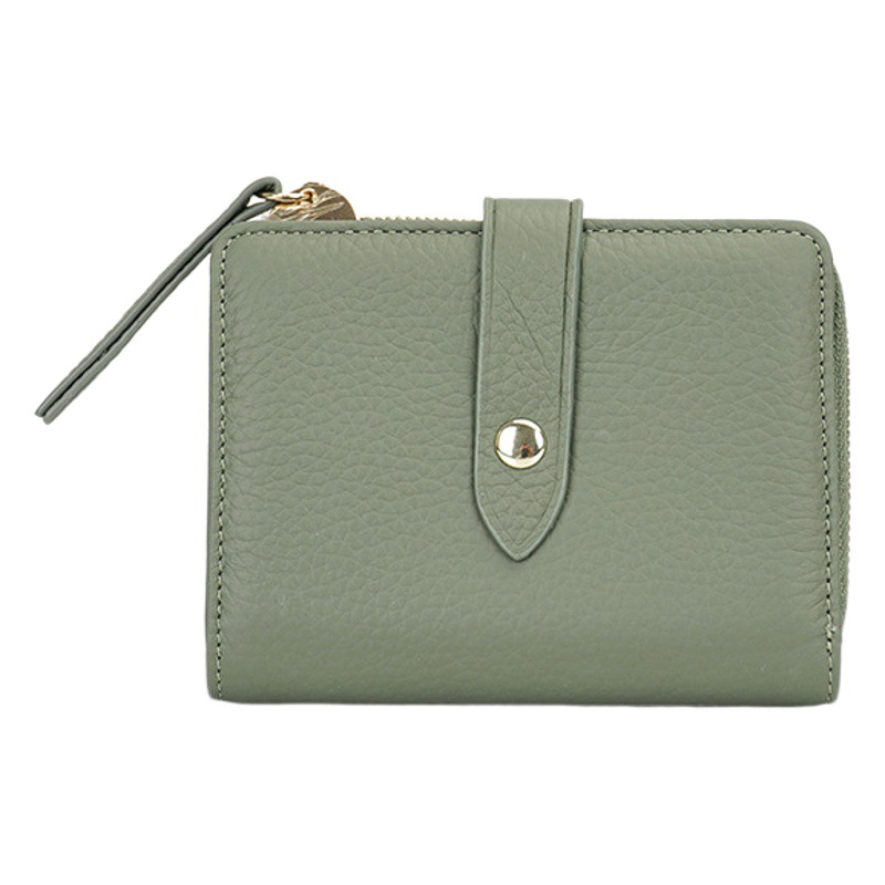 Monedero de moneda de cuero suave multifuncional transfronterizo pequeño monedero de moneda para hombres y mujeres de cuero ultrafino carnet de conducir estuche clave primera capa de piel de vaca