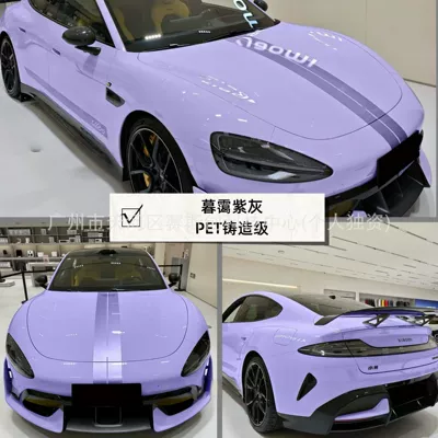 Pet Color-Changing Film for Full — Auto Color Change Film - twilight-purple-gray-152m-x-1m