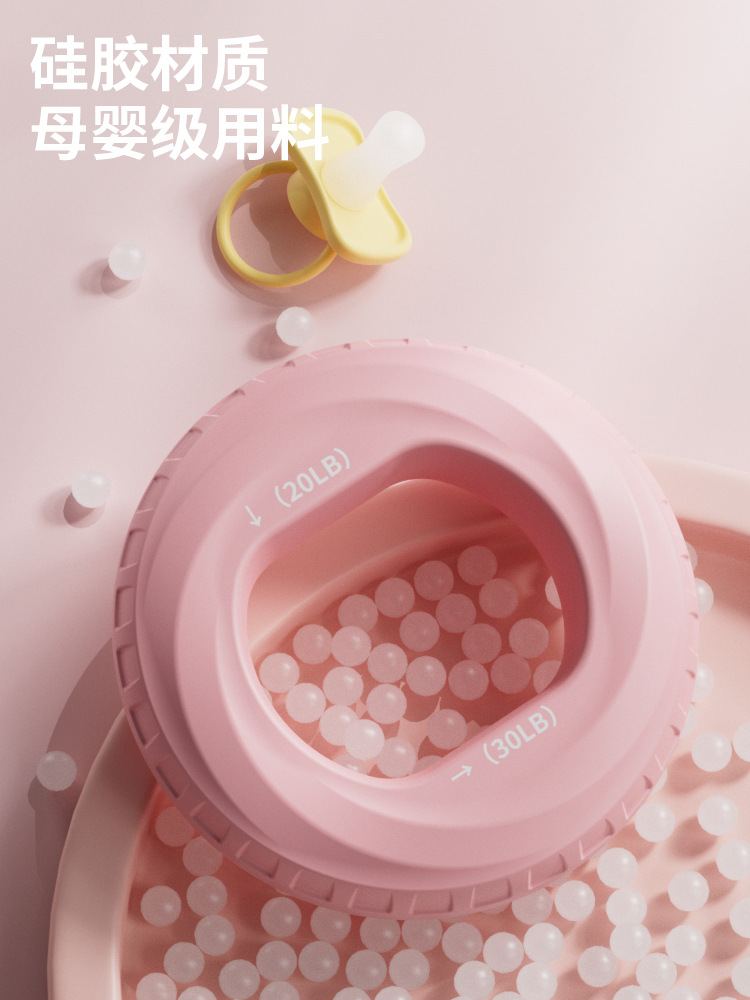 Grip de silicona de doble fuerza muñeca femenina braquial niños cinco dedos entrenamiento de fuerza de rehabilitación de mano anillo de agarre