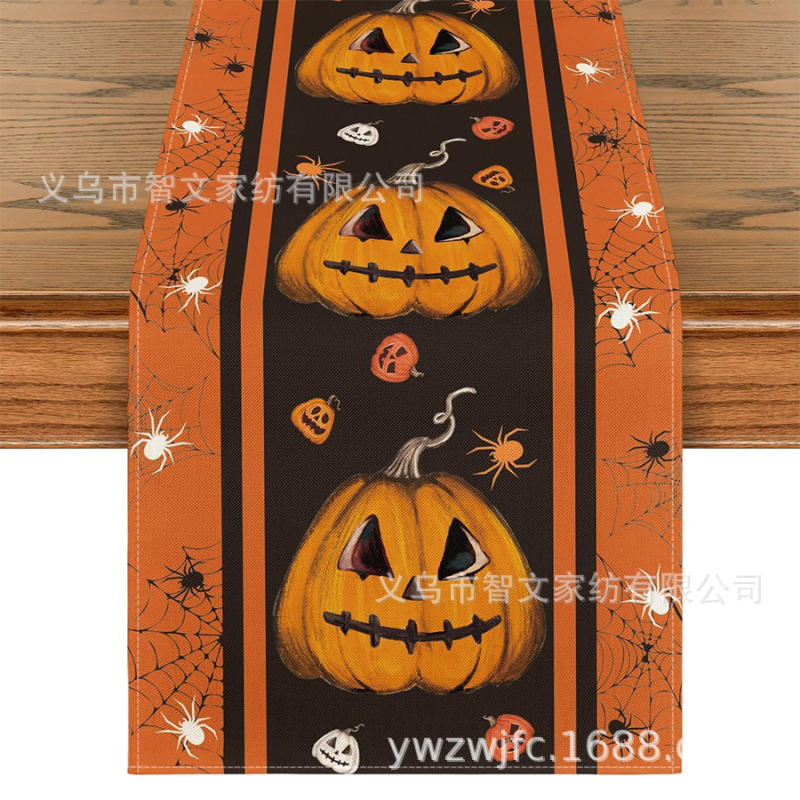 アマゾンの新型秋のテーブル旗ハロウィーンテーブル旗幽霊カボチャテーブル旗装飾メーカー直販|undefined