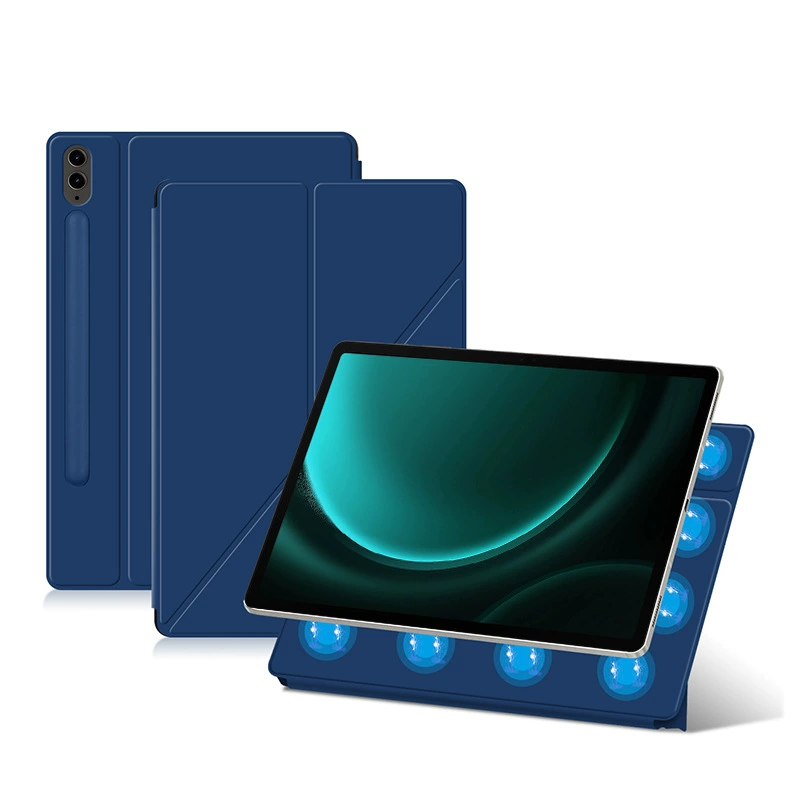 Подходит для Samsung TAB S9+ магнитное всасывание деформационная ручка слот S9ULTRA магнит S9 чехол кожа S7fe планшета S8Plus корпус