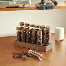 35N咖啡豆保存罐试管玻璃瓶分装瓶小瓶子空瓶密封罐咖啡粉收纳储