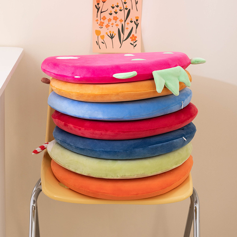 Yuanqi animal lindo almohadilla de fruta redonda almohadilla de memoria almohadilla de algodón de rebote lento estudiante de oficina sedentaria