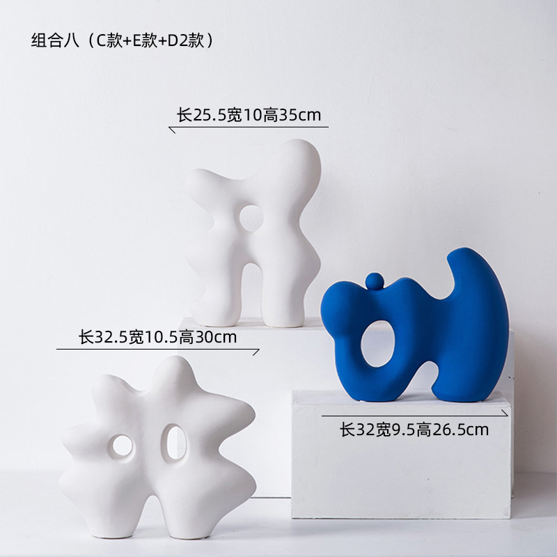 リビングルームの置物は軽くて豪華で高級な雰囲気のお酒棚の装飾品です。