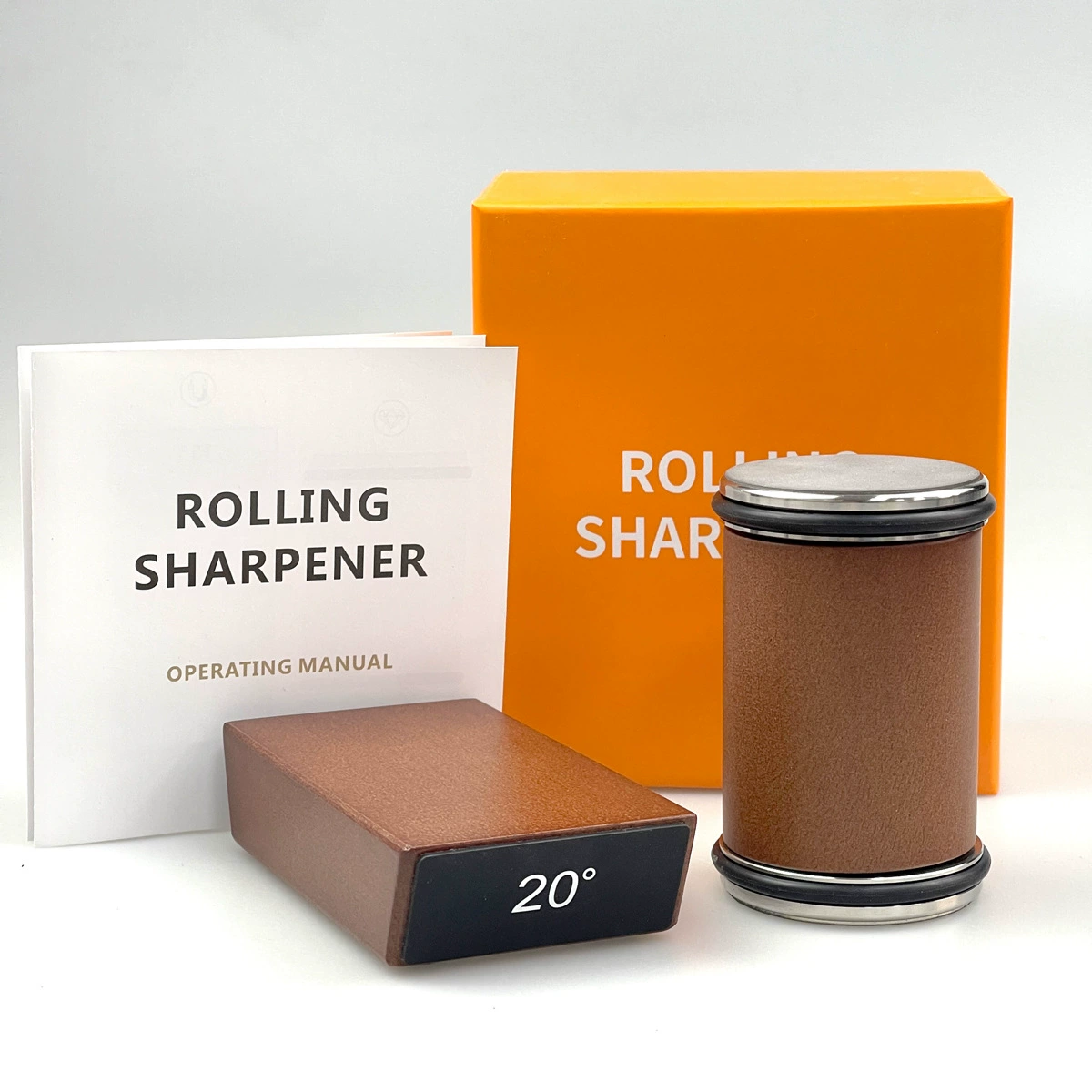 Диаметрический точильный стол Rolling Knife Sharpener вращающееся колесо шлифовальный инструмент камень вольфмитовый стальной регулируемый угол цилиндрический набор