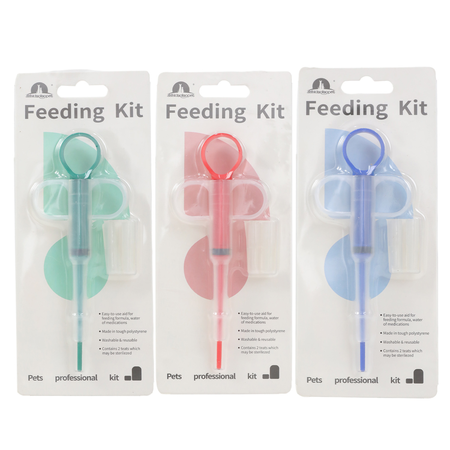 Alimentador de medicina para mascotas traje al por mayor gato y perro alimentador de inyección de tubo de aguja universal jeringa alimentador de medicina alimentador repelente de insectos