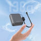 Unique cross-border new 10000 mA comes with two-line charging treasure 22.5w fast charging mini compact mobile power supply