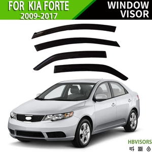 Suitable for 2009-2017 KIA FORTE Sunny Rain Cover Rain Eyebrow Rain Cover Black Samurai Window visor