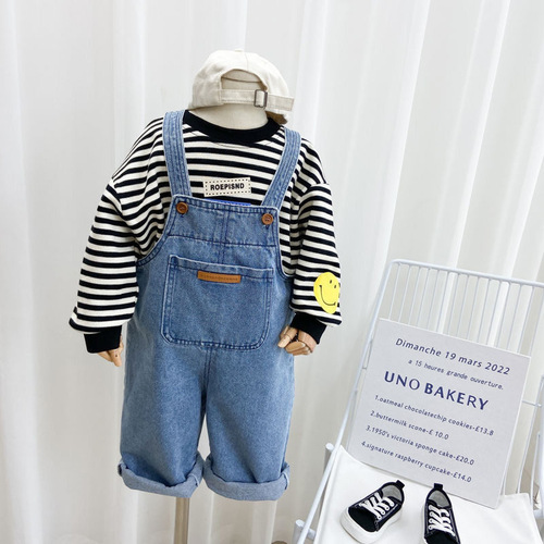 Children's Harness Pants - 2024 New Middle Childhood Autumn/Winter Pants for Baby Spring/Autumn - Jeans for Boys and Girls - Simple Long Pants