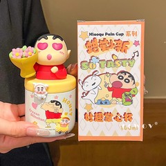 蜡笔小新迷你保温杯小巧可爱随手杯学生便携口袋杯生日礼物送礼用
