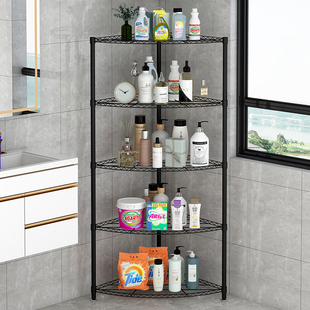 Bathroom Shelf Floor Toilet Toilet Wrought Iron Multi-layer Shelf Kitchen Balcony Triangular Storage Storage