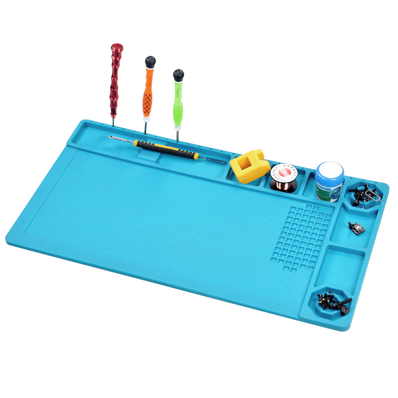 手机电脑维修平台隔热垫 数码设备拆卸平台小零件收纳硅胶工作垫