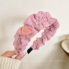 1# folded love pink hairband.
