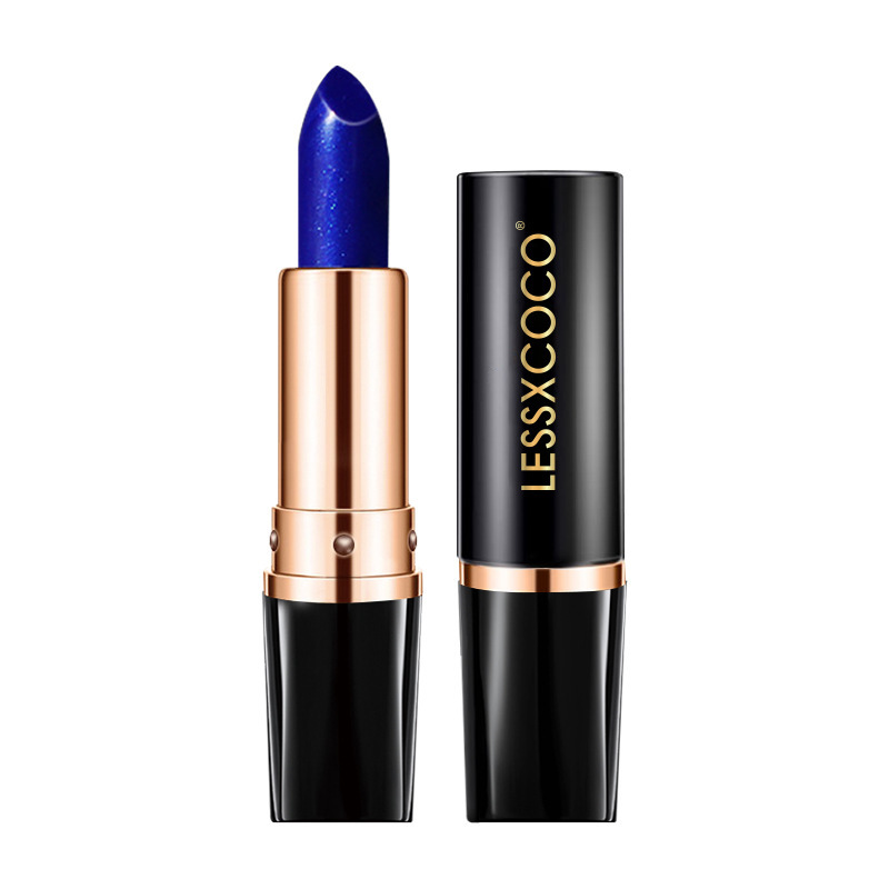 LESSXCOCO ブルー妖精チャーム色温度変化口紅秋と冬のリップクリーム口紅ベース女性卸売 KL04|undefined