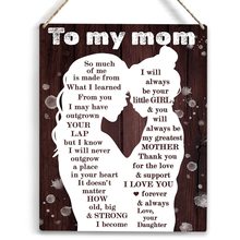 亚马逊热销母亲节悬挂装饰木质挂牌感恩鼓励话语送给妈妈的礼物