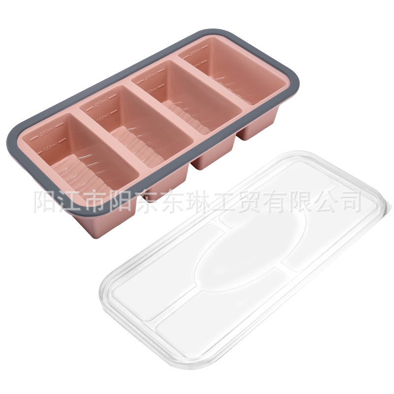 Transfronteriza venta caliente de silicona plegable caja de almuerzo caja de almuerzo caja de preservación de alimentos calentada por microondas caja de envasado