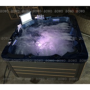 Открытый jacuzzi бассейн с пузырьками Массаж для серфинга фонтан воды столб США balboa система ТВ красочные огни