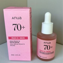 ANUA ピーチ 70% ナイアシンアミド セラム エッセンス トナー エッセンス 30ml 肌の色を明るくし、潤いを与えます