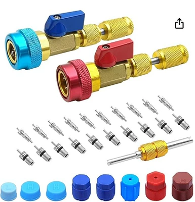 Car R134A Valve Core Soyutma sisteminin digər hissələri - premium-disassembly-set-31-pieces