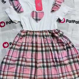 跨境patpat连衣裙外贸童装连衣裙杂款尾货patpat kid's dress