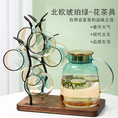 厂家直供大容量加厚玻璃凉水壶耐热玻璃冷水壶 果汁壶凉白开扎壶