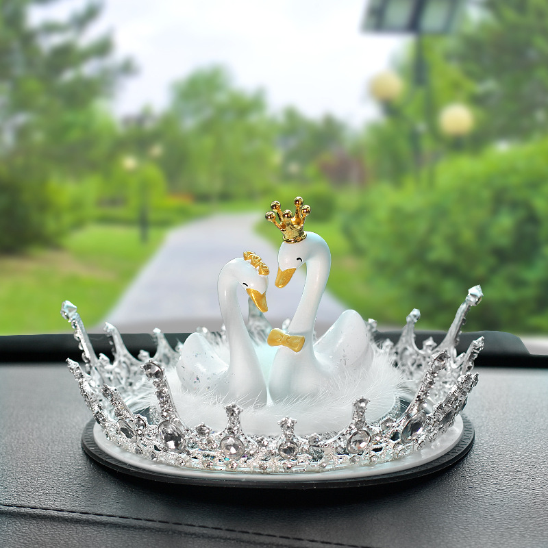 Nuevos adornos de automóvil cisne, adornos de automóvil creativos, adornos de consola central, adornos de aroma, artículos de automóvil para mujeres
