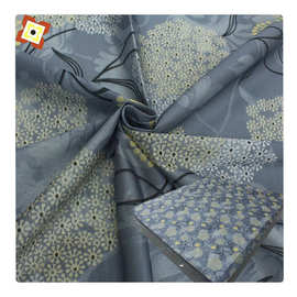 廉价100%涤纶床垫布经编印花床垫面料聚酯纤维花瑶磨毛金粉印花布