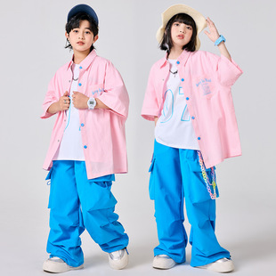 Children's Hip-Hop New Shirt suit Girl's Jazz Suit Performance Costume